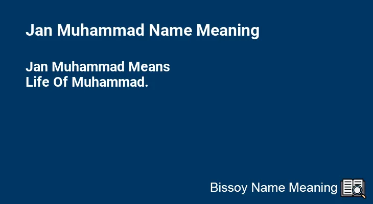 Jan Muhammad Name Meaning